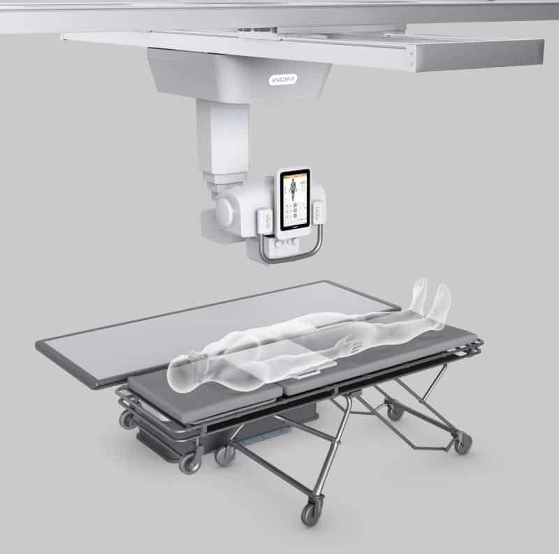 Image of the New Oriental 1000DC Digital Radiography System Chest Demo