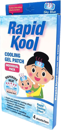 Rapid kool cooling gel patch for tubeless insulin pump.
