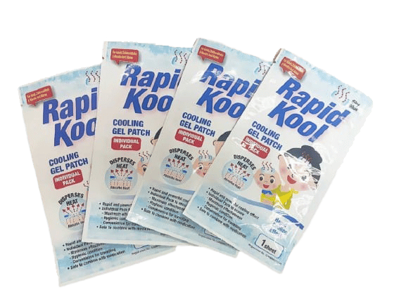 Rapi kool pack of four tubeless insulin pump packets.